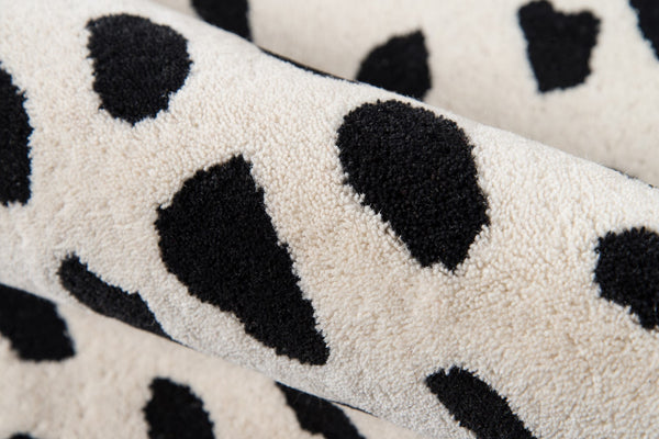 Momeni Novogratz Delmar DEL11 Hand Tufted Contemporary Geometric Indoor Area Rug Ivory 9' x 12' DELMADEL11IVY90C0