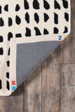 Momeni Novogratz Delmar DEL11 Hand Tufted Contemporary Geometric Indoor Area Rug Ivory 9' x 12' DELMADEL11IVY90C0