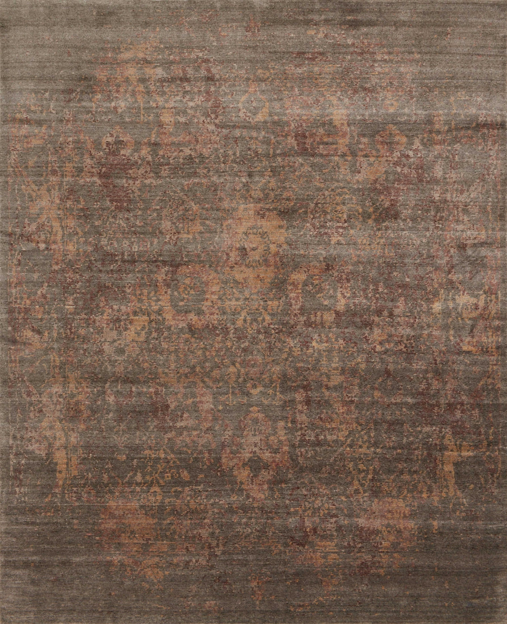 Loloi Delphi DL-02 50% Handspun Viscose from Bamboo, 32% Viscose, 18% Wool Hand Knotted Contemporary Rug DELPDL-02ASSQ96D6