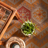 Jaipur Living Emmett Indoor/ Outdoor Geometric Orange/ Beige Area Rug (7'10"X9'10")