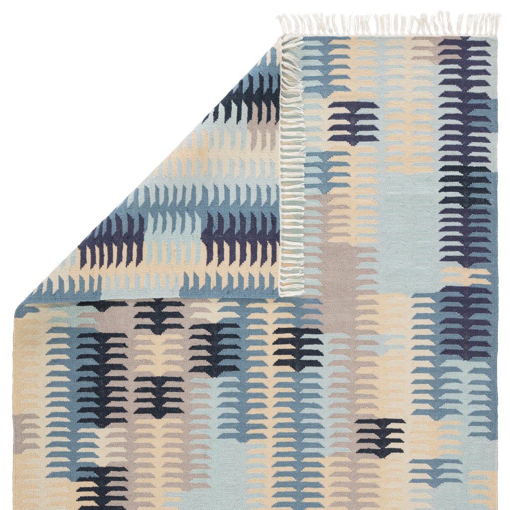 Jaipur Living Carver Indoor/ Outdoor Abstract Blue/ Gray Area Rug (7'10"X9'10")