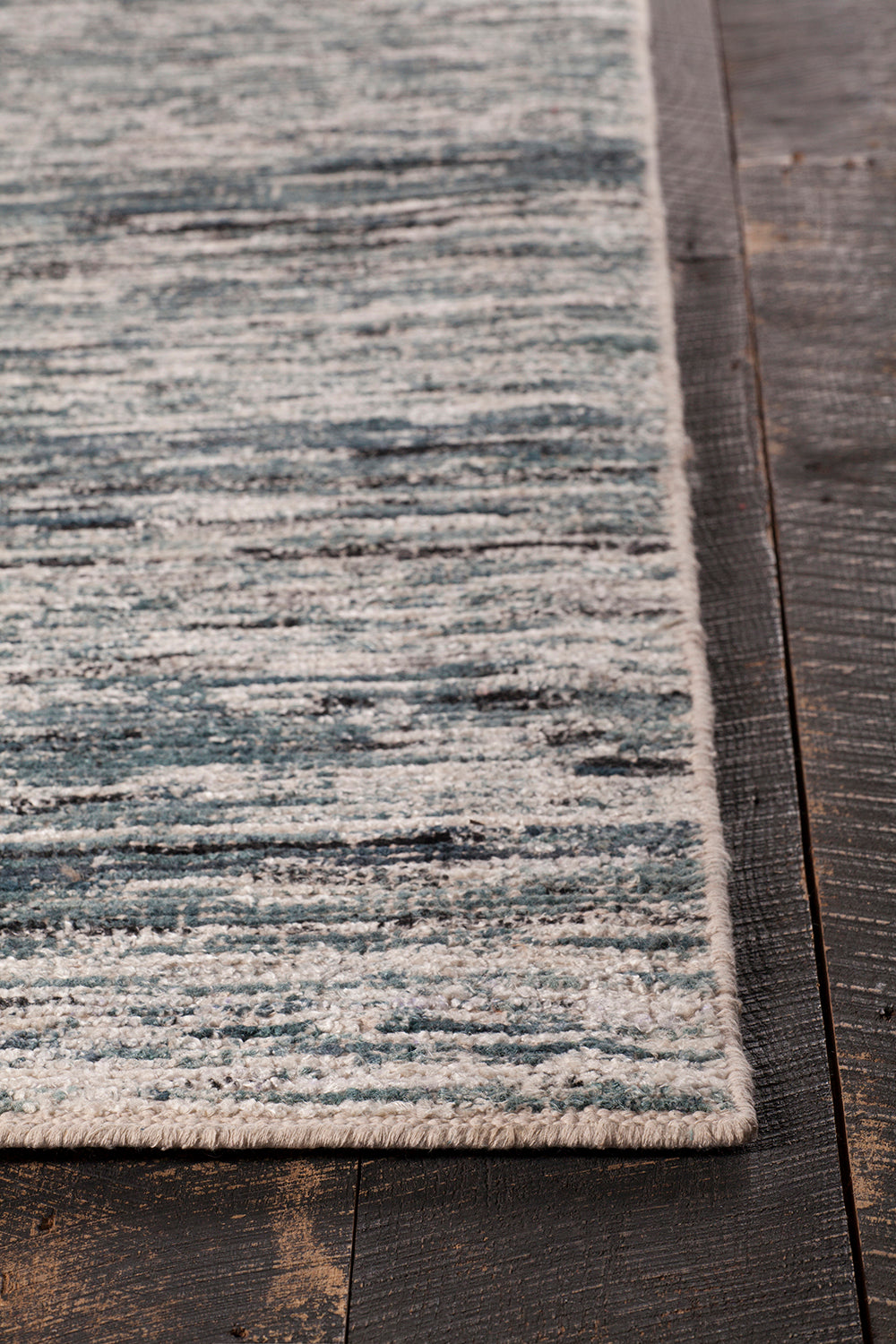 Chandra Rugs Dexia 80% Polyester + 20% Cotton Hand-Woven Contemporary Dhurry Cream/Grey/Blue/Black 7'9 x 10'6