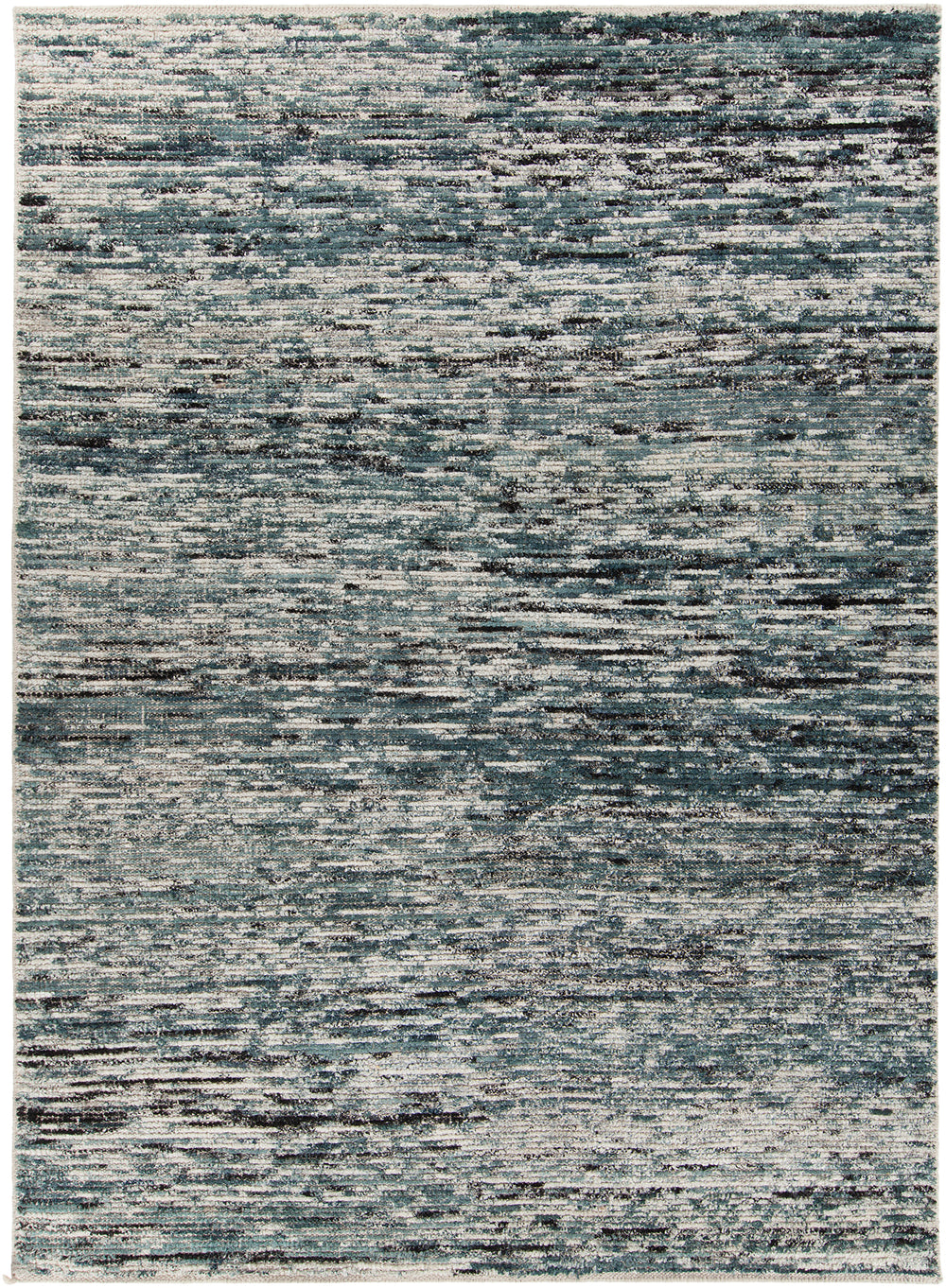 Chandra Rugs Dexia 80% Polyester + 20% Cotton Hand-Woven Contemporary Dhurry Cream/Grey/Blue/Black 7'9 x 10'6
