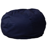 English Elm EE1751 Contemporary Large Bean Bag Navy Blue EEV-13311