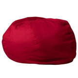 English Elm EE1751 Contemporary Large Bean Bag Red EEV-13319