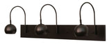 Direct Wire Halo triple shade LED picture light in mahogany bronze