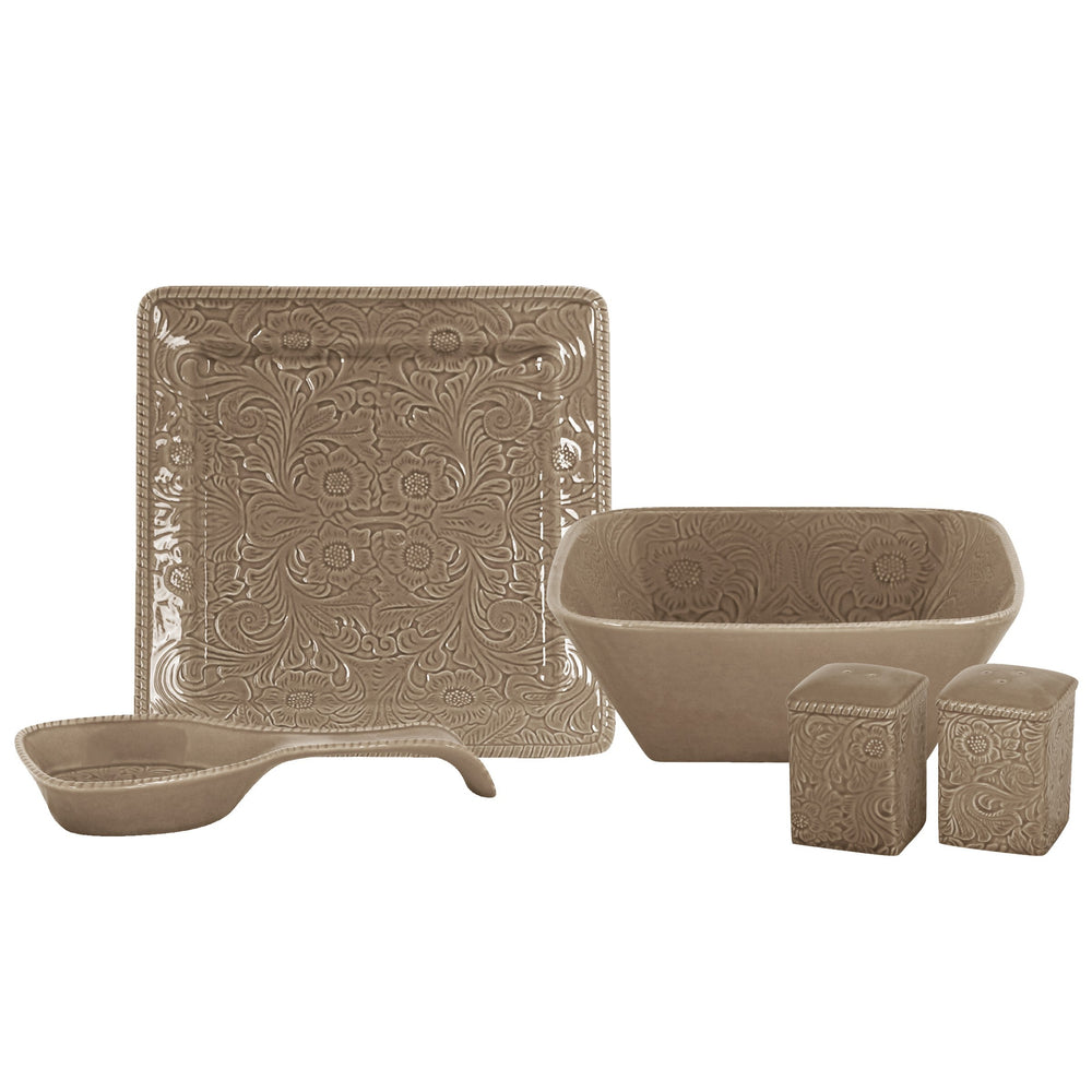 HiEnd Accents Savannah Completer Set DI4001PK-01-MS Mustard Ceramic 