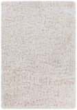 Chandra Rugs Diano 100% Polyester Hand-Woven Shag Rug White 9' x 13'