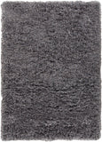 Chandra Rugs Diano 100% Polyester Hand-Woven Shag Rug Grey 9' x 13'