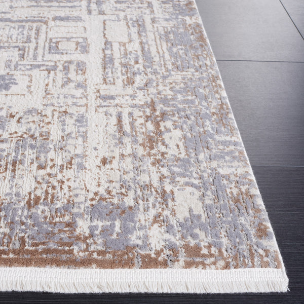 Safavieh Diamond 134 Modern Power Loomed Rug Beige / Grey Brown DIA134B-9