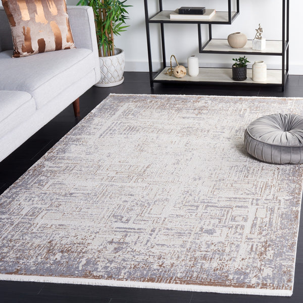 Safavieh Diamond 134 Modern Power Loomed Rug Beige / Grey Brown DIA134B-9