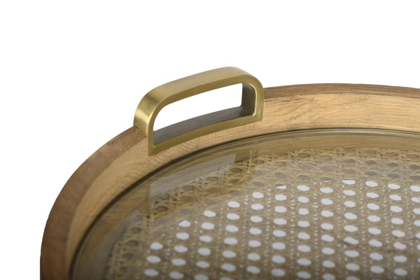 Trio Round Bar Cart -  Natural