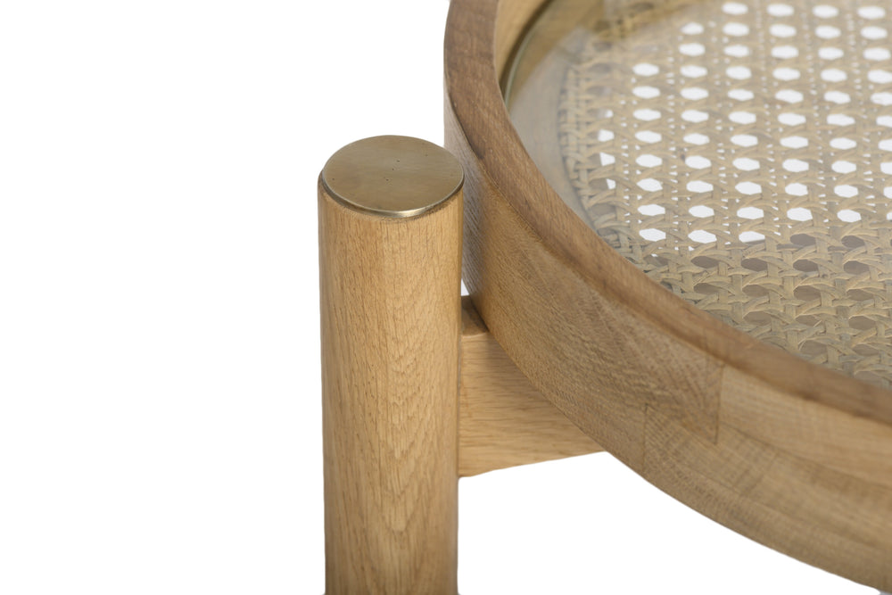 Trio Round Bar Cart -  Natural