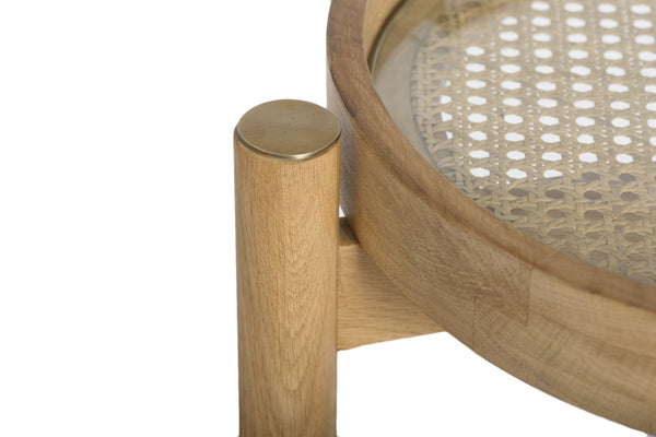 Trio Round Bar Cart -  Natural