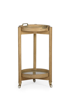 Trio Round Bar Cart -  Natural