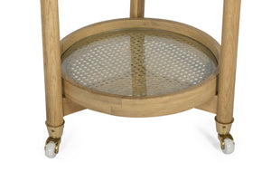 Trio Round Bar Cart -  Natural