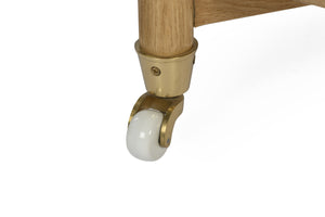 Trio Round Bar Cart -  Natural