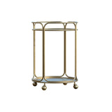 Radius Round Bar Cart - Brass