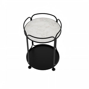 Radius Round Bar Cart - Black