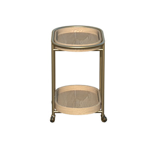 Orbit Bar Cart - Brass
