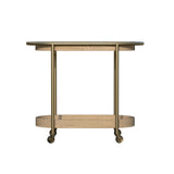 Orbit Bar Cart - Brass