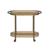 Orbit Bar Cart - Brass