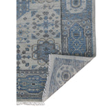 AMER Rugs Divine DIV-1 Hand-Knotted Bordered Transitional Area Rug Blue 10' x 14'