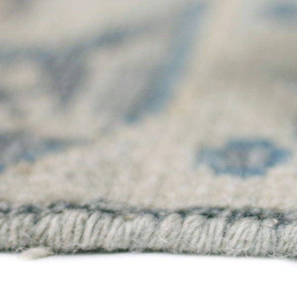 AMER Rugs Divine DIV-1 Hand-Knotted Bordered Transitional Area Rug Blue 10' x 14'