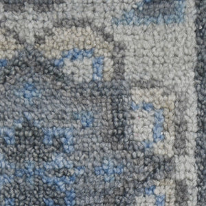 AMER Rugs Divine DIV-1 Hand-Knotted Bordered Transitional Area Rug Blue 10' x 14'