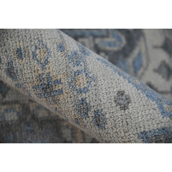 AMER Rugs Divine DIV-1 Hand-Knotted Bordered Transitional Area Rug Blue 10' x 14'