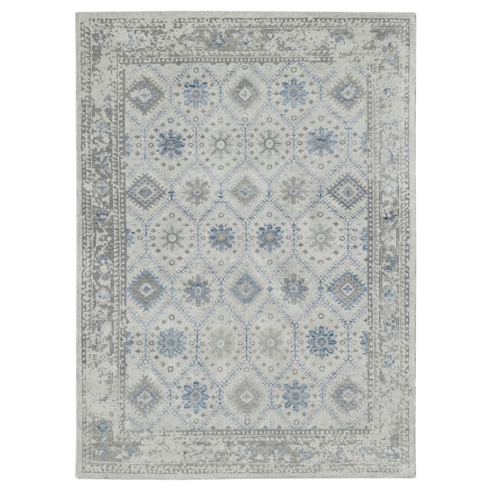 AMER Rugs Divine DIV-2 Hand-Knotted Bordered Transitional Area Rug Beige 10' x 14'
