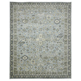 AMER Rugs Divine DIV-3 Hand-Knotted Bordered Transitional Area Rug Sky Blue 10' x 14'