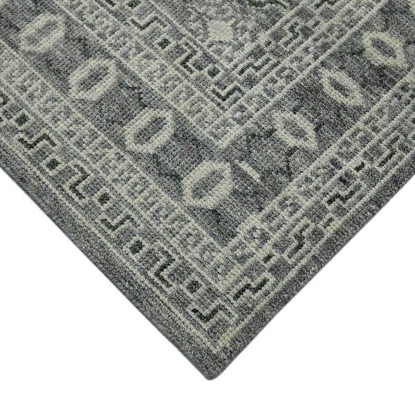 AMER Rugs Divine DIV-4 Hand-Knotted Bordered Transitional Area Rug Gray 10' x 14'