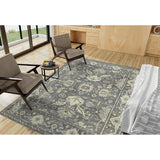 AMER Rugs Divine DIV-5 Hand-Knotted Bordered Transitional Area Rug Brown 10' x 14'