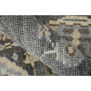 AMER Rugs Divine DIV-5 Hand-Knotted Bordered Transitional Area Rug Brown 10' x 14'