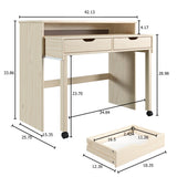 Cary Extendable Console Desk Natural