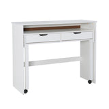 Cary Extendable Console Desk White