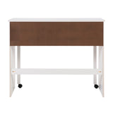 Cary Extendable Console Desk White