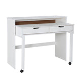 Cary Extendable Console Desk White