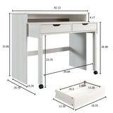 Cary Extendable Console Desk White