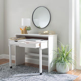 Cary Extendable Console Desk White