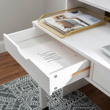 Cary Extendable Console Desk White