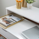 Cary Extendable Console Desk White