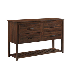 Walker Edison Rhett Transitional/Modern 54" 4-Door Wood Buffet DKBURHEDW