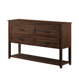 Walker Edison Rhett Transitional/Modern 54" 4-Door Wood Buffet DKBURHEDW