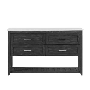 Walker Edison Rhett Transitional/Modern 54" 4-Door Wood Buffet DKBURHEGRWM