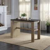 Charnell Transitional Counter Heigh Table Oak Finish(#5) DN00551-ACME
