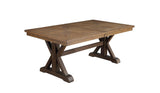 Pascaline Transitional Dining Table Dark Brown Finish DN00702-ACME