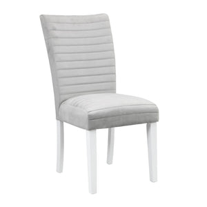 Elizaveta Contemporary Side Chair (Set-2) Gray Velvet(#800-33, Cost$: 2.95USD/per meter) DN00815-ACME