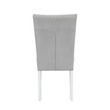 Elizaveta Contemporary Side Chair (Set-2) Gray Velvet(#800-33, Cost$: 2.95USD/per meter) DN00815-ACME